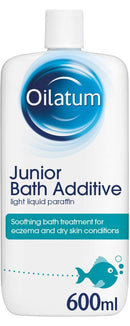 Oilatum Junior Emollient Bath Additive for Eczema and Dry Skin Conditions, 600 ml (Pack of 1)