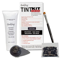 Godefroy Tint Eyebrow and Beard Color for Professionals - 20 Applications (Natural Black)