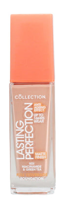 Collection Cosmetics Lasting Perfection Matte Foundation, Full Coverage, Anti-Ageing Effect, 9C Vanilla Cool 27ml