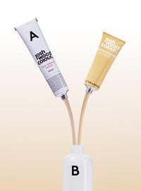 Josh Wood Colour Josh Wood Permanent Colour 8.0 and Champagne Shade Shot 6.5 to 9 Bundle- Striking Permanent Colour with Shine Complex, 100% Grey Coverage, Ammonia Free, Kind to Hair Ingredients