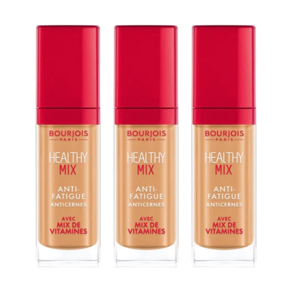 Bourjois Paris 3 x Bourjois Healthy Mix Anti Fatigue Concealer 7.8ml - 55 Honey