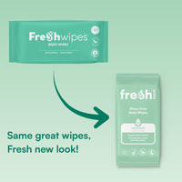 freshWIPES FreshWipes Antibacterial Body Wet Wipes For Adults 1 Pack (12 Wipes) - Ocean Fresh Scent - Extra Large Biodegradable - Dermatologically Tested & Suitable for Elderly or Disabled - Great for Camping