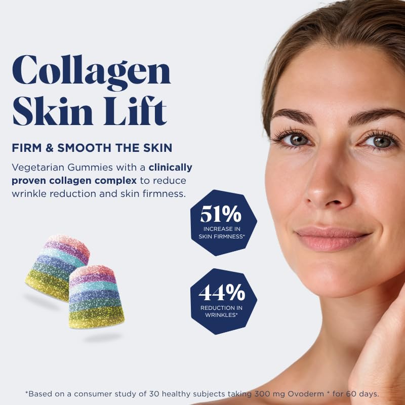 UPSA x Nourished 7-in-1 Skin Lift Collagen Gummies 30 Vegetarian Gummies