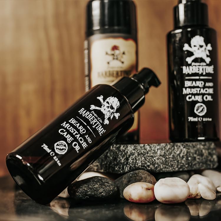 BARBERTIME Beard and Mustache Care Oil | Mens Moisturizes & Condition Beard Oil 75 ml