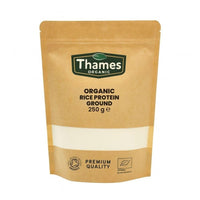 Thames Organic Organic Rice Protein Ground: Premium Plant-Based Protein for Health & Fitness Enthusiasts - Vegan-Friendly 250g