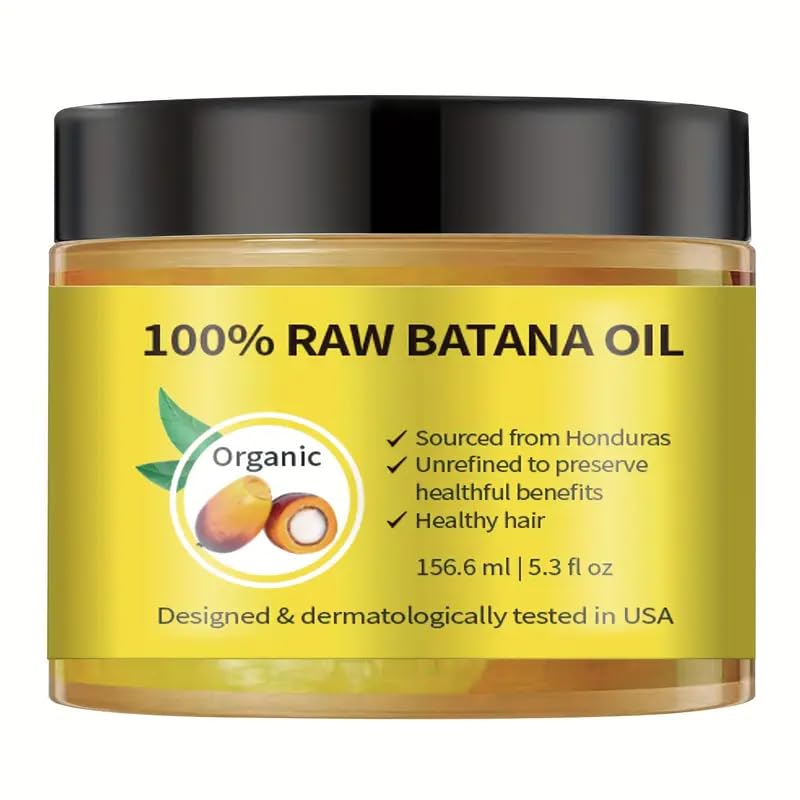 Lustrabelle Batana Oil for Hair Growth - For Scalp And Hair Care, Palm Oil Enriched, Plant Extracts, Scalp And Hair Care Product, Repairs Damaged Hair, Prevents Loss & Enhances Thickness - 156.6ml/5.3 fl oz