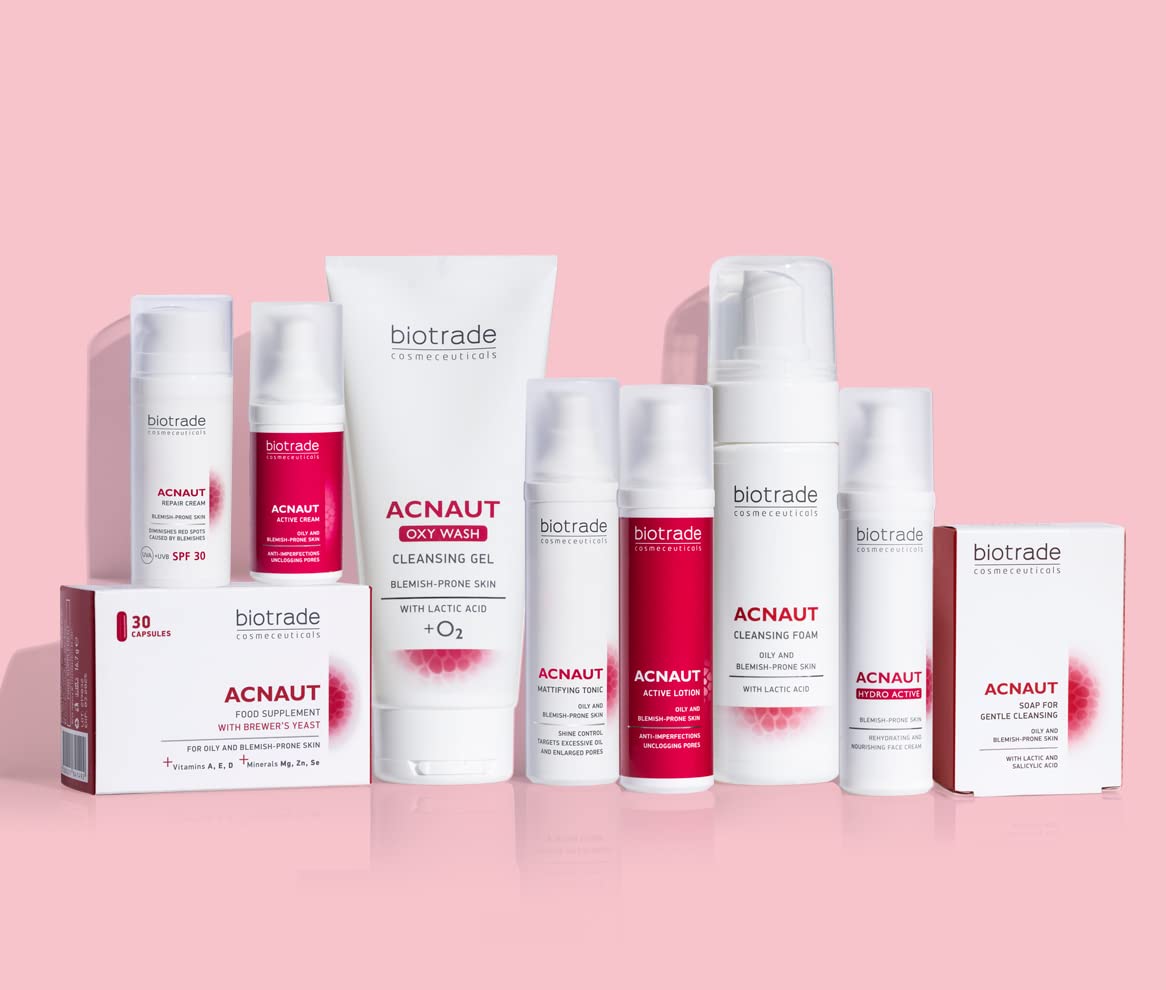 BIOTRADE ACNE OUT Biotrade Acnaut Hydro Active Cream Anti Blemishes Deep Moisturising After Aggressive Treatments Hydrates Dry Prone Skin 60ml.