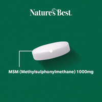 NATURE'S BEST Nature's Best Pure MSM 1000mg Tablets, 120 Tablets
