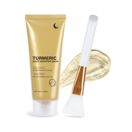 Trendyfave Turmeric Overnight Sleeping Mask 100ml - Brightening & Hydrating Night Treatment for Glowing, Radiant Skin