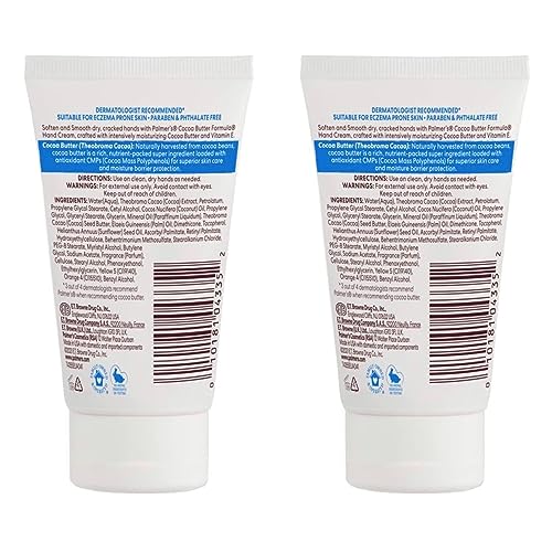Palmer's 2x Palmers Cocoa Butter Formula Lotion CONCENTRATED Hand Cream Dry Skin 60g