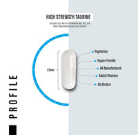 SS Sport Supplies Taurine Supplement 1500mg Capsules Per Serving - Added Magnesium Glycinate, Vitamin B6, B3 and Vitamin D3-120 High Strength Taurine Capsules - (2 Capsules Per Serving)