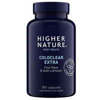 HIGHER NATURE Higher Nature ColoClear Extra - Flax Fibre & Aloe Complex - 180 Capsules