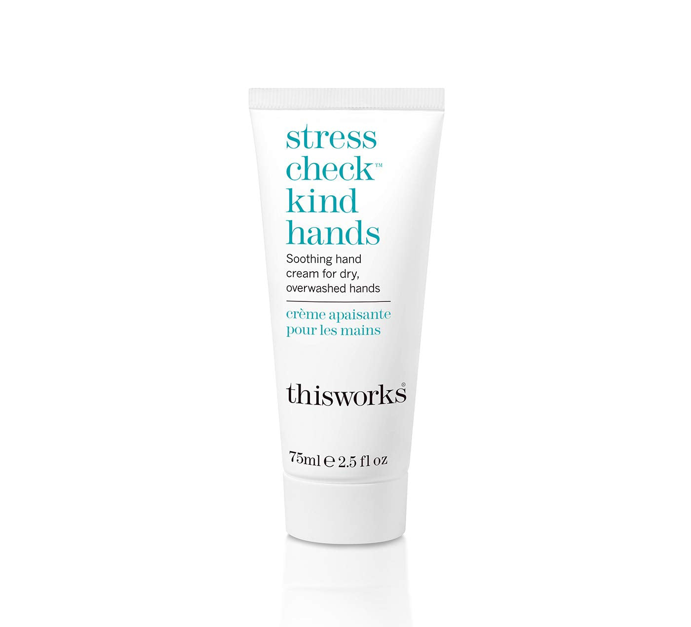 This Works Stress Check Kind Hands, 75 ml - Intensely Hydrating Hand Cream Enriched with Shea Butter, Vitamin E and Ylang Ylang Essential Oils - Soothing Hand Moisturiser for Dry and Sensitive Skin