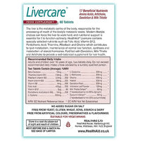 HealthAid Livercare Pack of 2 x 60 Vegetarian Tablets (120 Tablets)