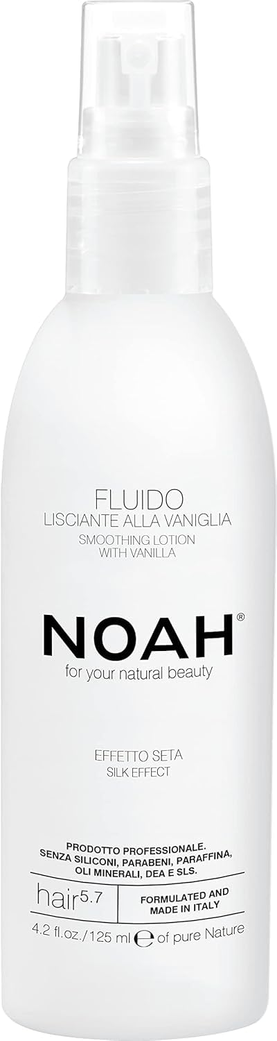 KP Pharma NOAH Hair 5.7 Smoothing Lotion with Aloe Vera & Lavender – Frizz-Free, Silky-Smooth Hair, Heat Protection, Hydrating & Nourishing – Ideal for Dry & Unmanageable Hair, Vanilla Fragrance, 125ml