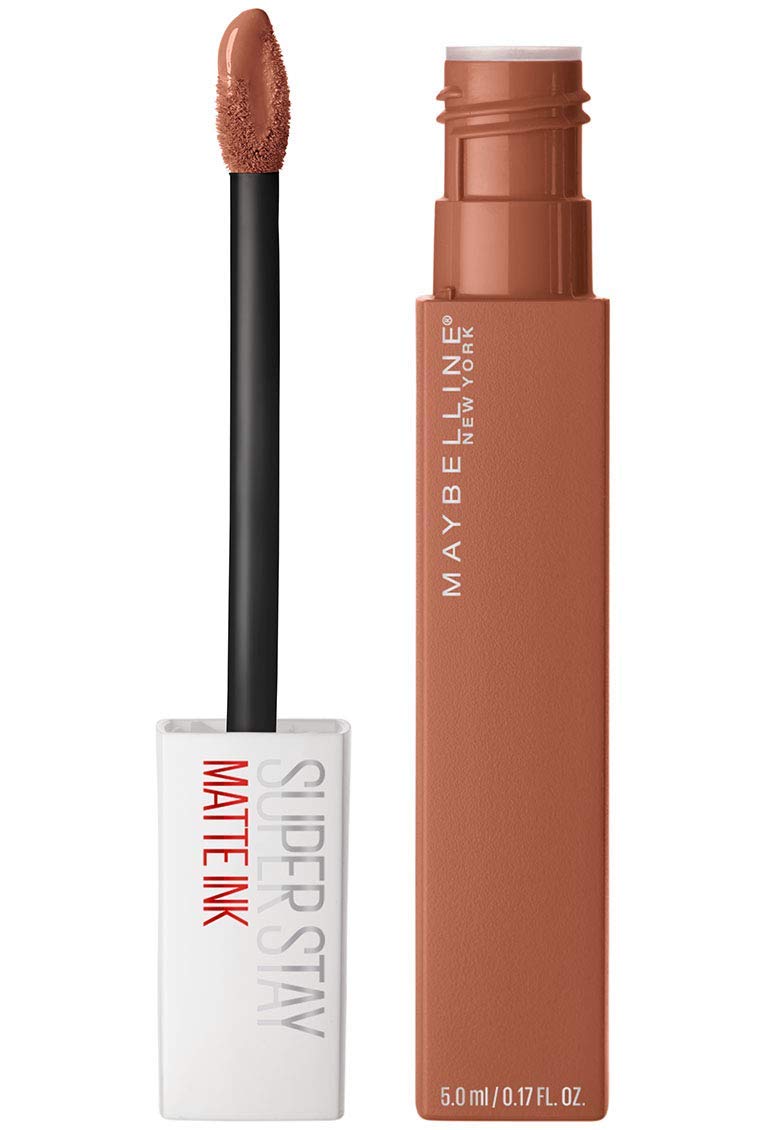 Maybelline Superstay Matte Ink Longlasting Liquid, Nude Lipstick, Up to 12 Hour Wear, Non Drying, 75 Fighter