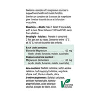 Jamieson Magnesium 100 mg, 100 Tablets