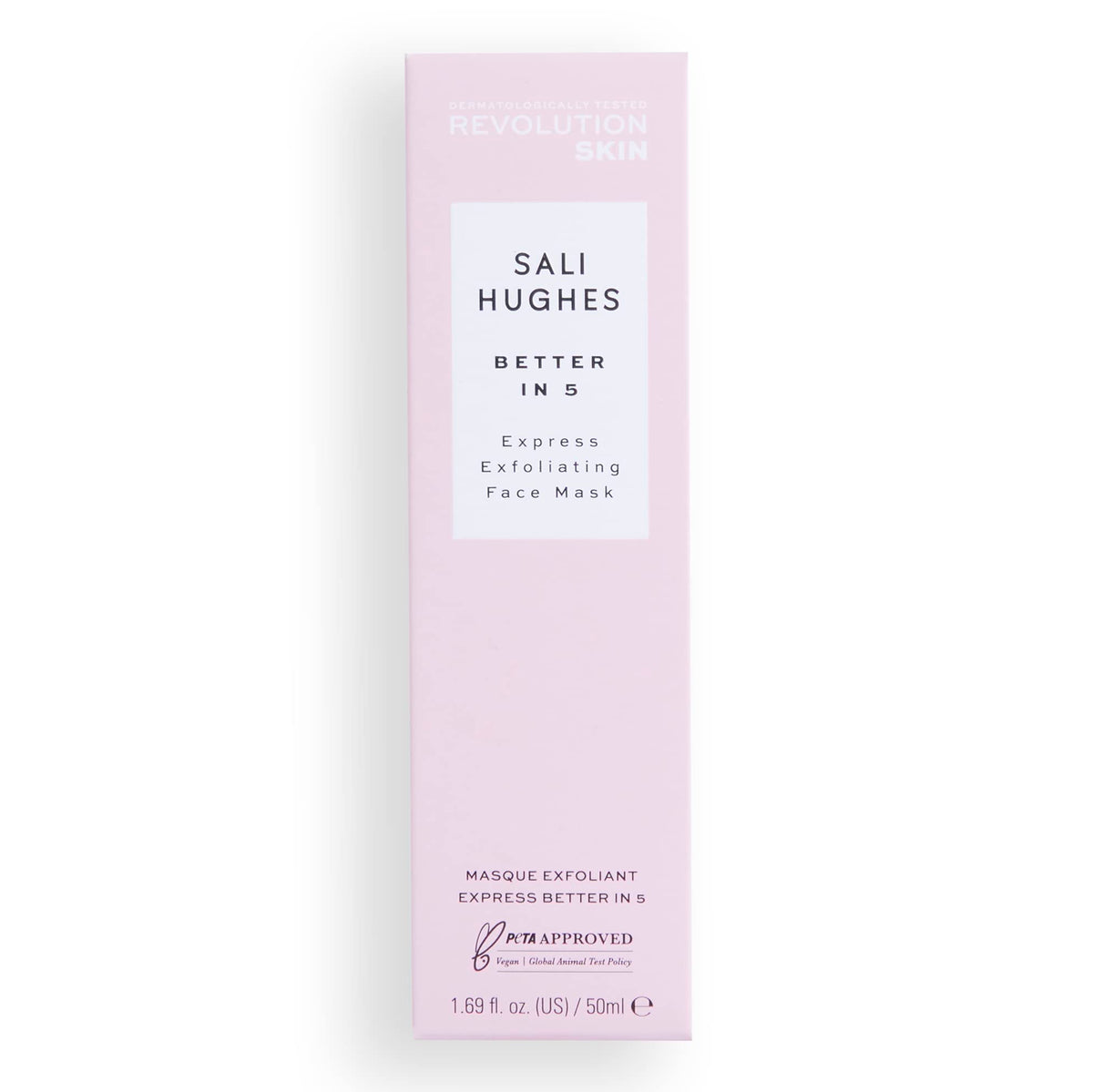 Revolution Skincare London X Sali Hughes Better in 5 Express Exfoliating Mask, Allow Dull Skin to Shine, For All Types, 50ml
