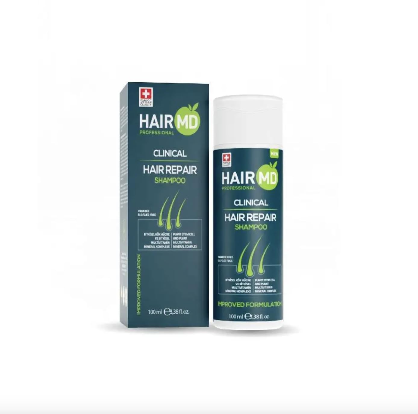 Hairmd HairMD Transplant Clinical Repair Shampoo, 100ml Biotin Shampoo for Hair Growth Protects Post-Transplant Scalp - Reduces Itching and Redness - Prevents Hair Loss