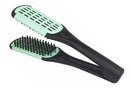 Tredoni 100% Natural Boar-Bristle Thermal Ceramic Straightening Hairbrush - Blow-Dry Clamp Hairbrush, Multicolor