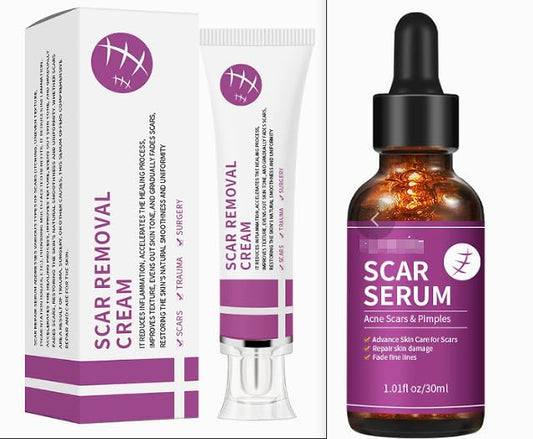 ISBEAUSOLS Scar Removal set 2pcs, Body Moisturiser for Acne Scars & Pimples