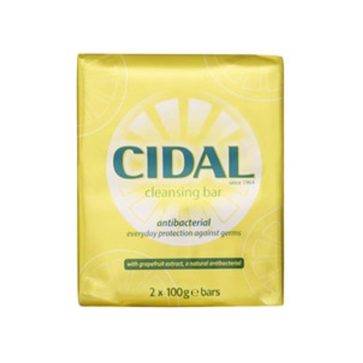Cidal CIDAL Antibacterial Soap with Grapefruit Extract - 2 x 100g Bars