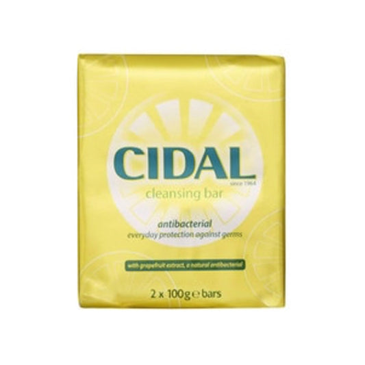 Cidal CIDAL Antibacterial Soap with Grapefruit Extract - 2 x 100g Bars