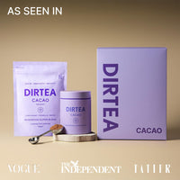 DIRTEA Cacao with Organic Lion's Mane - 100% Organic Cacao with MCT & Moringa, Reishi & Tremella - 2,500mg per Serving - Vegan & Non GMO - 180g - 30 Servings