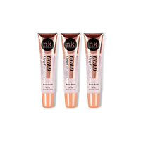 NK lip gloss gel 15ml Vitamin E, Shiny, Nourishes, Lip gel (Rose Gold, Pack Of 3)
