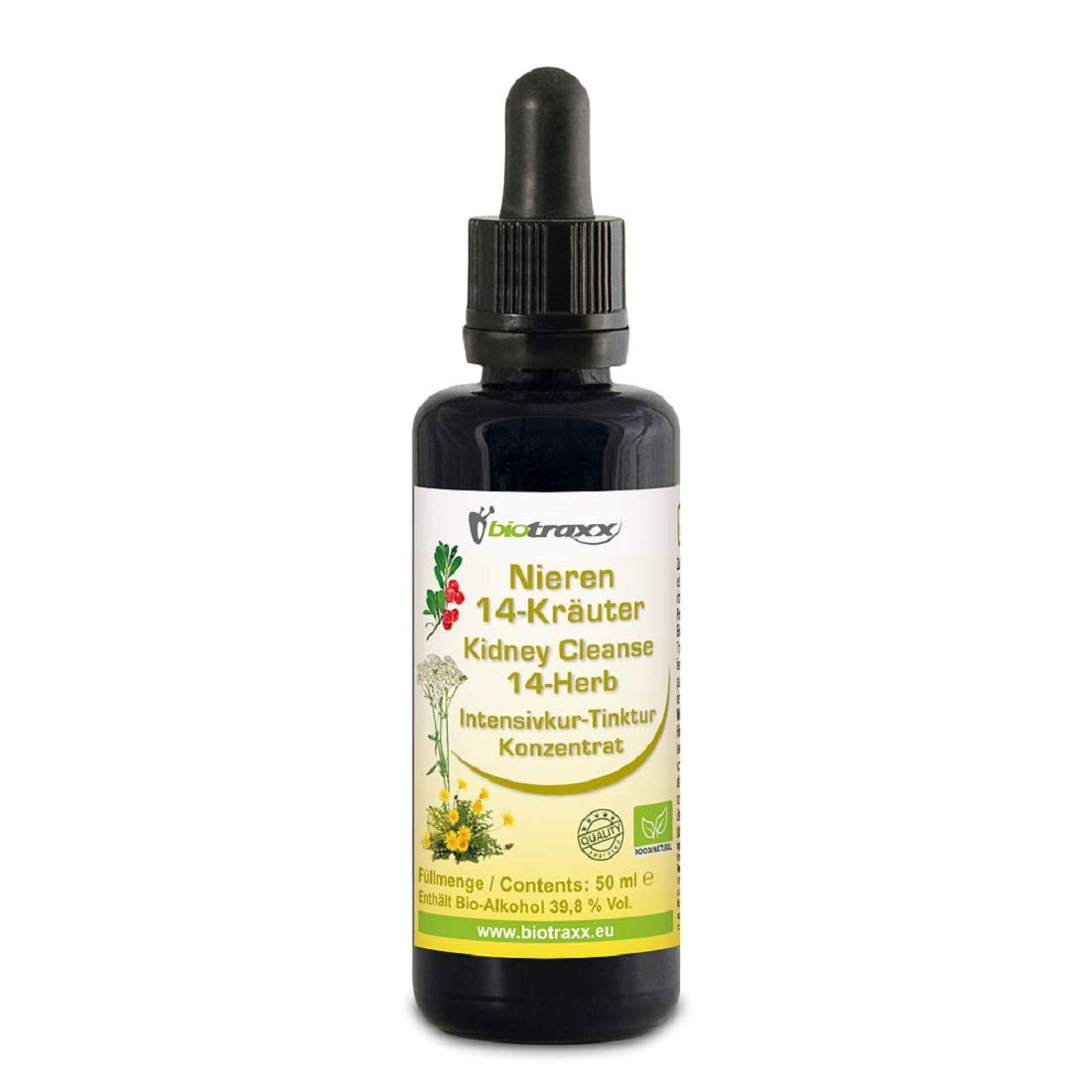 biotraxx Kidney Liver Bladder Cleanse Detox Kit - Support - Full Pack - Made in Germany by Biotraxx