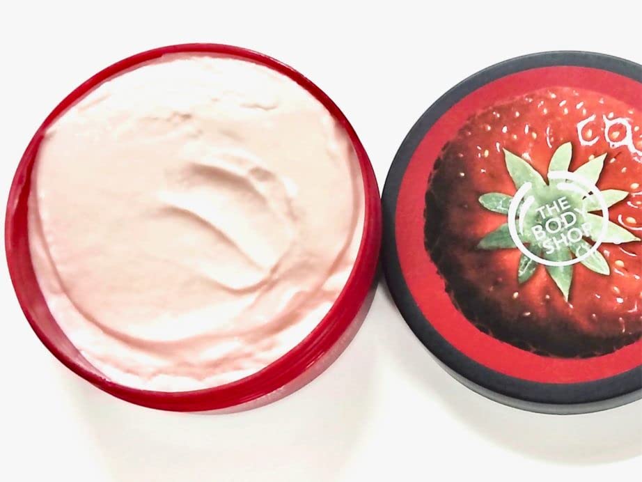 The Body Shop Strawberry Body Butter for Normal Skin 96H Nourishing Moisture Vegan 200 ml
