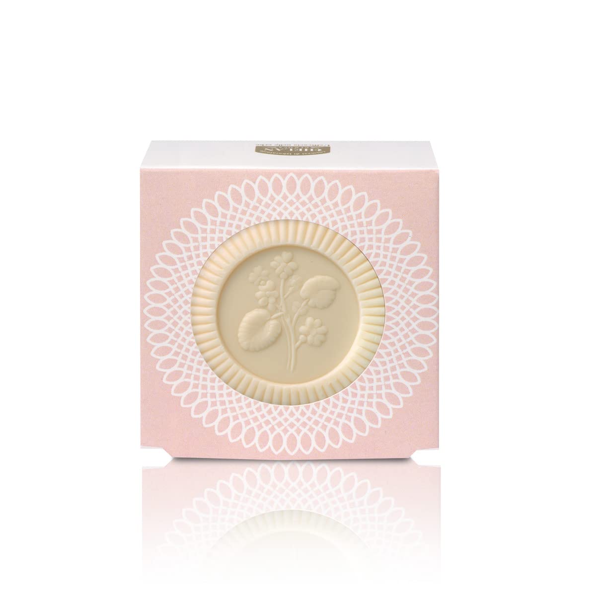 Helan Fior di Talco - Solid Hand Soap and Body Soap for a Gentle and Natural Cleansing - Delicate, Vegetable and Velvety Scented Soap Bar Enriched with Sweet Almond Oil - Made in Italy, 85g