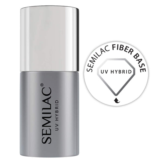 Semilac UV Gel Nail Base Coat For Weak & Fragile Nails. Added Fibre To Protect & Nourish Nails & Adheres Well. Soak Off Formula. Perfect for Home and Professional Pedicure 7ml