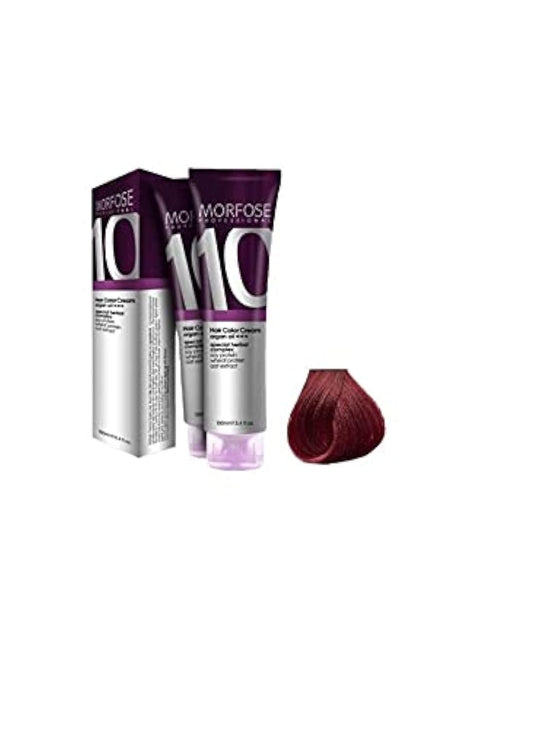 Morfose 10 Professional Hair Colour Cream 100 ml, No. 8.66 Garnet