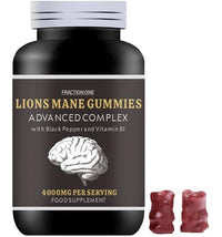 Fraction One Lions Mane Mushroom Gummies 4000mg - 120 Gummies - 60 Servings - Lions Mane Extract 15:1, Black Pepper, Bioperine Extract 10:1 & Vitamin B1 - Brain Supplement - Alternative to Lions Mane Powder