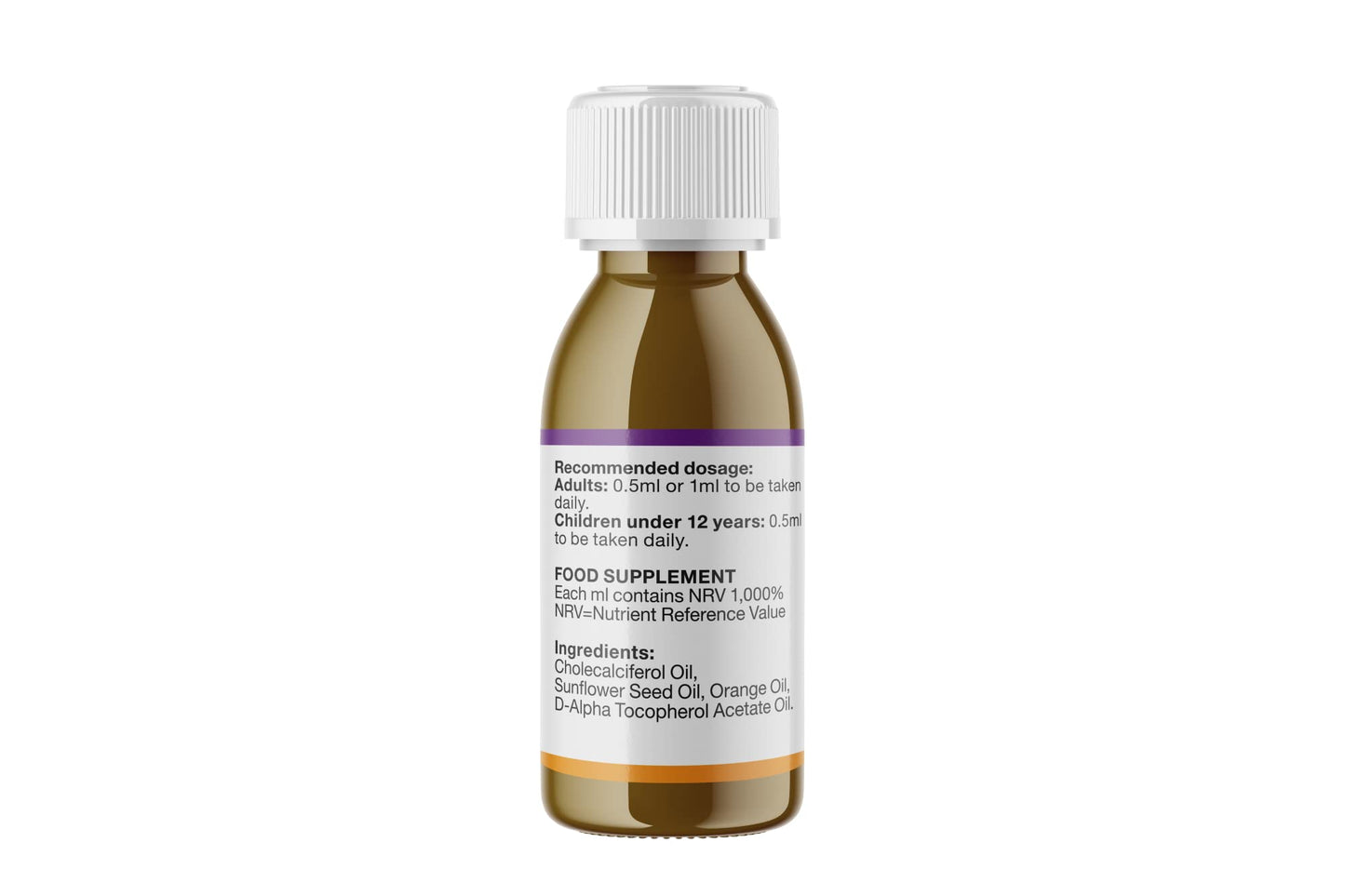 SunVit-D3 Vitamin D3 2000iu Oral Solution Vitamins for Kids - Cholecalciferol Vitamin D3 Drops Support The Maintenance of Bone, Teeth, Muscle & Immune System - Kids Vitamin (50ml Orange Flavor)