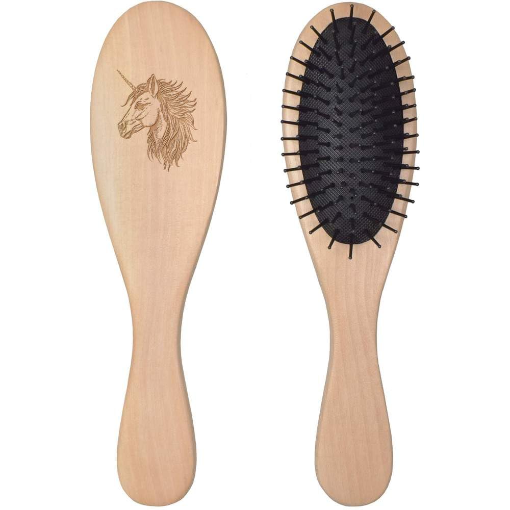 'Unicorn Mane' Wooden Hairbrush (HA00051322)