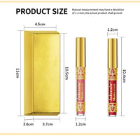 ieron Lip Stains 3pcs Lip Glosses Lip Matte Long Lasting Water-resistant Anti-stick with Gloden Gift Box for Lip Make-up Beauty - Purple Series