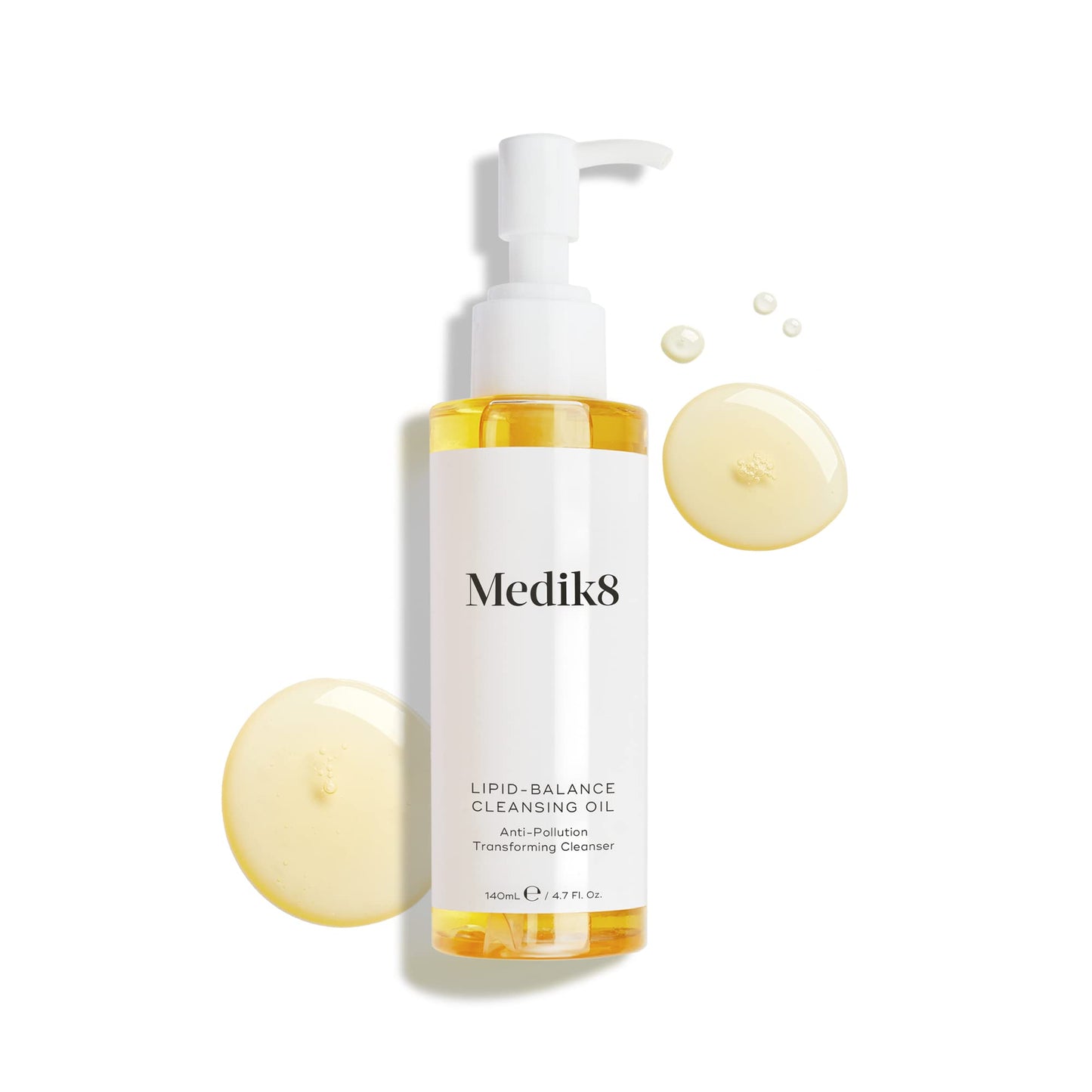 Medik8 Lipid-Balance Cleansing Oil - Transformative Anti-Pollution Cleanser - Removes Impurities, Sunscreen & Waterproof Makeup - Nourishes & Balances Skin - All Skin Types