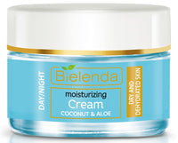 Hydra Care Coconut and Aloe Moisturizing Light Cream for Dry and Dehydrated Skin Bielenda