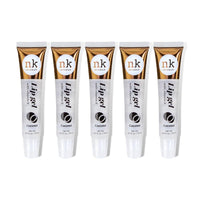 Nicka K NK lip gloss gel 15ml Vitamin E, Shiny, Nourishes, Lip gel (Coconut, Pack Of 5)