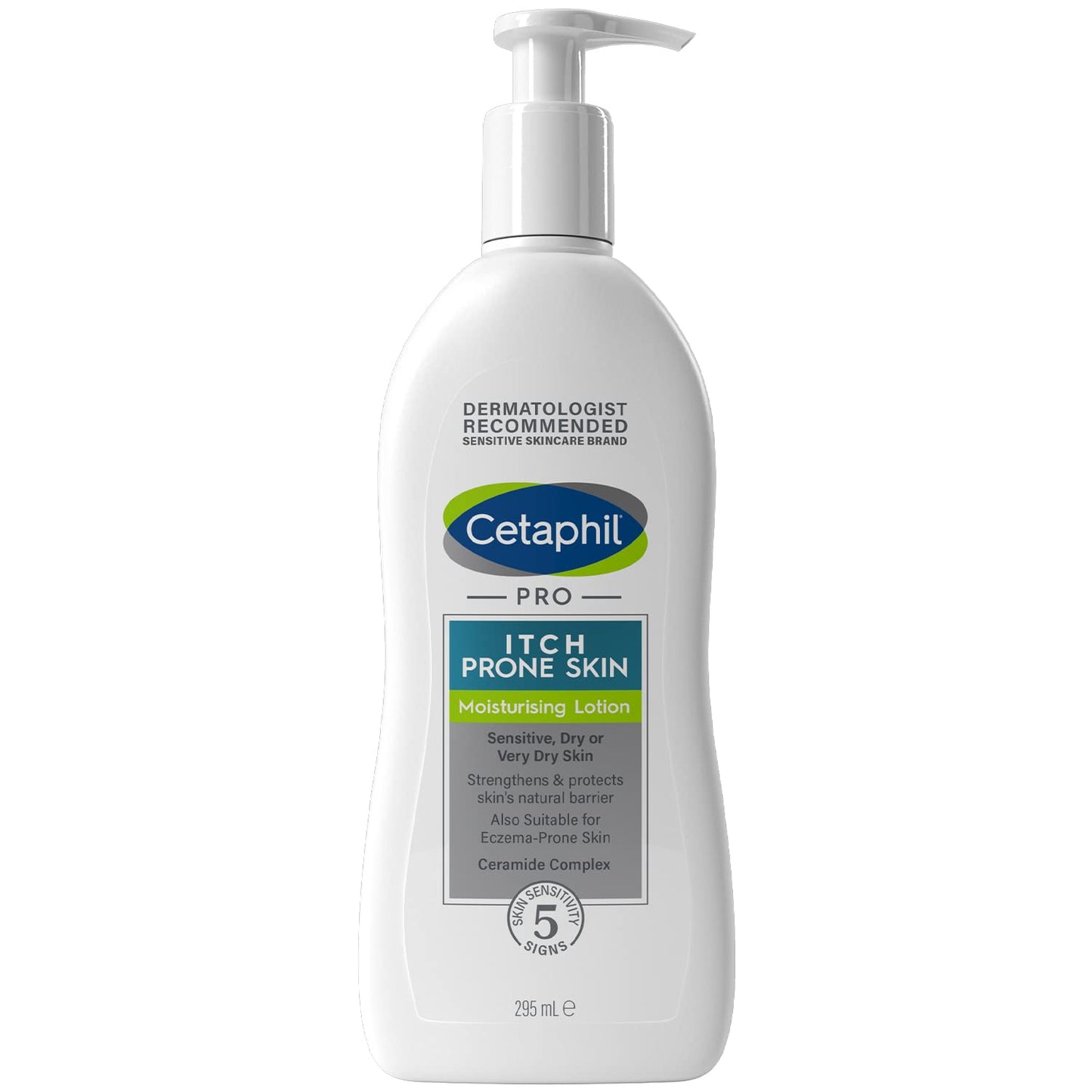 Cetaphil PRO Body Moisturiser, 295ml, Moisturising Lotion For Itch Prone & Eczema Prone Skin, With Niacinamide & Shea Butter, Vegan Friendly
