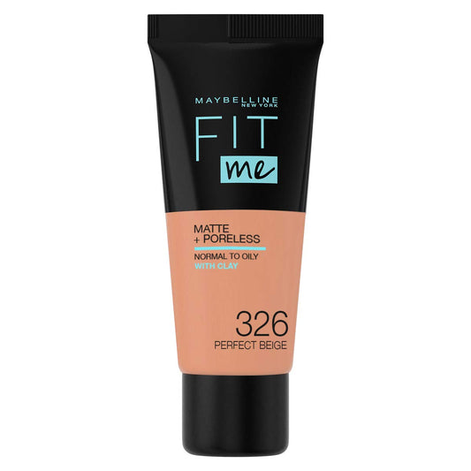 Maybelline New York - Fluid Tone on Tone Fit Me! Matte and Poreless Foundation - Shade: 326 Perfect Brown, NU