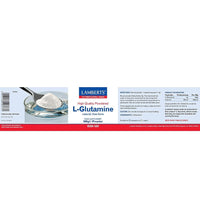 Lamberts L-Glutamine Powder 500g – Mild Tasting & Easily Mixed with Drinks – Vegan Formula