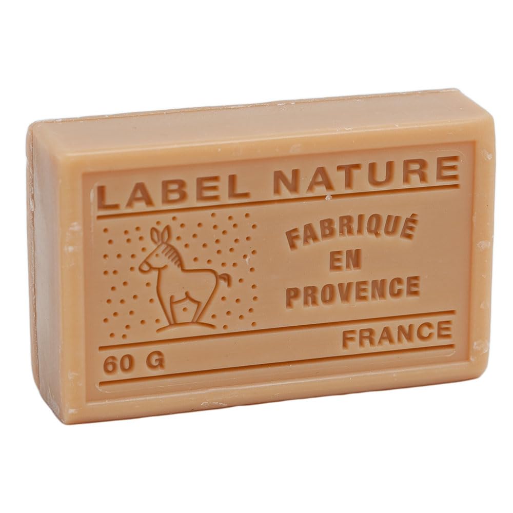 Label Provence Nature Label Provence Savon de Marseille - French Soap Made With Fresh Organic Donkey Milk - Honey Fragrance - 60 Gram Bar - Set of 3