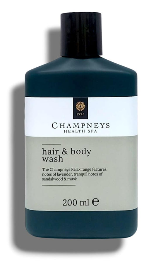 Generic Champney Health Spa | Hair & Body Wash - Relax Range | With Notes of Lavender, Tranquil Notes of Sandalwood & Musk | 200mL