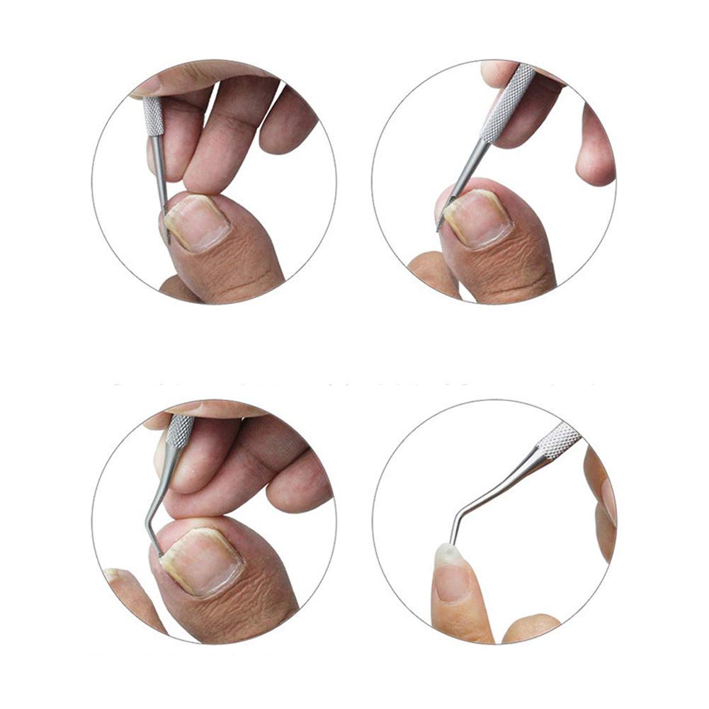 Yosoo Health Gear Long Handled Toenail Scissors, Extra Long Stainless Steel Nail Clippers with Nail File, Easy Reach Cutter for Thick Ingrown Nails for Elderly and Pregnant Women