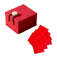 Rosojodg Red Ancient Chinese Lipstick Paper, Lip Gloss Point Lipstick Makeup Rouge Paper with Red Box Women Cosmetic Lips Tool for Beauty and Personal Care