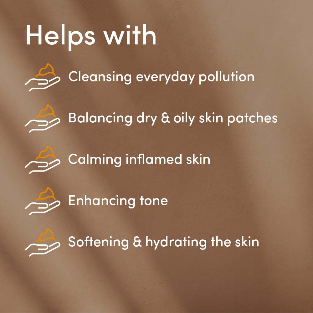 Urban Veda Soothing Facial Wash |Daily Simple Face Wash | Sandalwood & Rose Water| Sensitive Skin Face Wash for Women & Men | Face Cleanser for Dry & Sensitive Skin | 150 ml