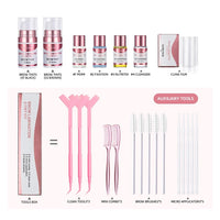 SONGQEE Upgrade Brow Lamination Tint Kit - Eyebrow Lamination Kit with Black & Brown Color Eyebrow Dye, Eyebrow Perm Kit & Eyebrow Lift Kit for Fuller and Thicker Brow, Long Lasting for 6-8 Weeks